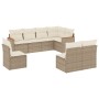 Juego de sofás de jardín con cojines beige 8 pzas ratán PE de , Conjuntos de jardín - Ref: Foro24-3226044, Precio: 485,83 €, ...