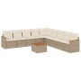 Juego de sofás jardín con cojines beige 10 pzas ratán sintético de , Conjuntos de jardín - Ref: Foro24-3226065, Precio: 590,5...