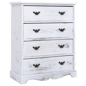 Cajonera de madera blanca 60x30x75 cm de vidaXL, Aparadores - Ref: Foro24-284180, Precio: 207,20 €, Descuento: %