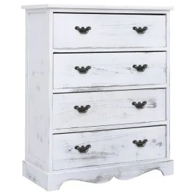 Cajonera de madera blanca 60x30x75 cm de vidaXL, Aparadores - Ref: Foro24-284180, Precio: 216,81 €, Descuento: %