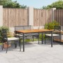 Set de muebles jardín 5 pzas con cojines ratán sintético negro en Conjuntos de jardín | Comprar online en Foru.es