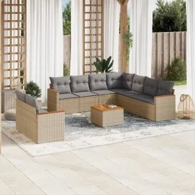 Juego de sofás jardín con cojines beige 10 pzas ratán sintético de , Conjuntos de jardín - Ref: Foro24-3226108, Precio: 622,0...