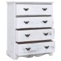 Cajonera de madera blanca 60x30x75 cm de vidaXL, Aparadores - Ref: Foro24-284180, Precio: 207,20 €, Descuento: %