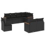Set de sofás de jardín 8 piezas y cojines ratán sintético negro de , Conjuntos de jardín - Ref: Foro24-3226160, Precio: 543,6...