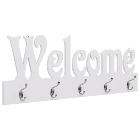 Perchero de pared WELCOME blanco 74x29,5 cm de vidaXL, Percheros para sombreros y abrigos - Ref: Foro24-284247, Precio: 46,94...