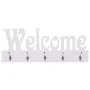Perchero de pared WELCOME blanco 74x29,5 cm de vidaXL, Percheros para sombreros y abrigos - Ref: Foro24-284247, Precio: 46,94...
