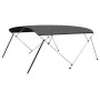 Toldo Bimini de 4 arcos gris antracita 243x(230-244)x137 cm de , Cubiertas para almacenamiento de barcas - Ref: Foro24-93142,...