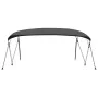 Toldo Bimini de 4 arcos gris antracita 243x(230-244)x137 cm de , Cubiertas para almacenamiento de barcas - Ref: Foro24-93142,...