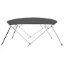 Toldo Bimini de 4 arcos gris antracita 243x(230-244)x137 cm de , Cubiertas para almacenamiento de barcas - Ref: Foro24-93142,...