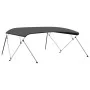 Toldo Bimini de 4 arcos gris antracita 243x(230-244)x137 cm de , Cubiertas para almacenamiento de barcas - Ref: Foro24-93142,...