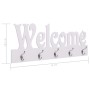 Perchero de pared WELCOME blanco 74x29,5 cm de vidaXL, Percheros para sombreros y abrigos - Ref: Foro24-284247, Precio: 47,58...