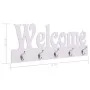 Perchero de pared WELCOME blanco 74x29,5 cm de vidaXL, Percheros para sombreros y abrigos - Ref: Foro24-284247, Precio: 46,94...