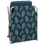 Tumbona plegable con toldo de acero estampado de hojas de , Tumbonas - Ref: Foro24-310328, Precio: 60,69 €, Descuento: %