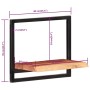 Estantes de pared 2 unidades madera maciza acacia 40x24x35 cm de , Estantes y estanterías - Ref: Foro24-338460, Precio: 60,34...