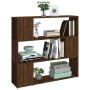 Estantería/divisor de espacios color roble marrón 100x24x94 cm de , Librerías y estanterías - Ref: Foro24-826649, Precio: 61,...