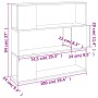 Estantería/divisor de espacios color roble marrón 100x24x94 cm de , Librerías y estanterías - Ref: Foro24-826649, Precio: 61,...