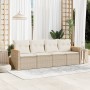Juego de sofás jardín con cojines 4 pzas ratán sintético beige de , Conjuntos de jardín - Ref: Foro24-3225771, Precio: 245,44...
