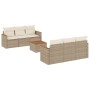 Set sofás de jardín 7 piezas y cojines ratán sintético beige de , Conjuntos de jardín - Ref: Foro24-3225792, Precio: 425,02 €...