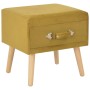 Mesita de noche color mostaza 40x35x40 cm terciopelo de vidaXL, Mesitas de noche - Ref: Foro24-247539, Precio: 54,01 €, Descu...