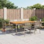 Set comedor jardín 7 pzas y cojines ratán sintético gris en Conjuntos de jardín | Comprar online en Foru.es