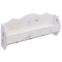 Perchero de pared de madera blanco 50x10x23 cm de vidaXL, Percheros para sombreros y abrigos - Ref: Foro24-284231, Precio: 40...