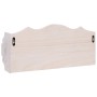 Perchero de pared de madera blanco 50x10x23 cm de vidaXL, Percheros para sombreros y abrigos - Ref: Foro24-284231, Precio: 40...