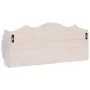 Perchero de pared de madera blanco 50x10x23 cm de vidaXL, Percheros para sombreros y abrigos - Ref: Foro24-284231, Precio: 39...