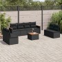 Set de sofás de jardín 8 piezas y cojines ratán sintético negro de , Conjuntos de jardín - Ref: Foro24-3225894, Precio: 518,9...