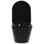 Spülrandloses Wand-WC aus schwarzer Keramik von vidaXL, Badezimmer - Ref: Foro24-145238, Preis: 230,15 €, Rabatt: %