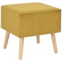 Mesita de noche color mostaza 40x35x40 cm terciopelo de vidaXL, Mesitas de noche - Ref: Foro24-247539, Precio: 54,01 €, Descu...