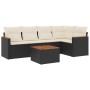 Set de sofás de jardín 6 piezas y cojines ratán sintético negro de , Conjuntos de jardín - Ref: Foro24-3225951, Precio: 342,6...
