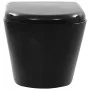 Spülrandloses Wand-WC aus schwarzer Keramik von vidaXL, Badezimmer - Ref: Foro24-145238, Preis: 230,15 €, Rabatt: %