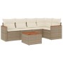 Juego de sofás jardín con cojines 6 pzas ratán sintético beige de , Conjuntos de jardín - Ref: Foro24-3225953, Precio: 375,25...