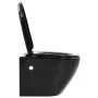 Spülrandloses Wand-WC aus schwarzer Keramik von vidaXL, Badezimmer - Ref: Foro24-145238, Preis: 230,15 €, Rabatt: %