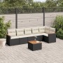 Set de comedor de jardín 7 pzas y cojines ratán sintético negro de , Conjuntos de jardín - Ref: Foro24-3225993, Precio: 375,1...