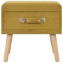 Mesita de noche color mostaza 40x35x40 cm terciopelo de vidaXL, Mesitas de noche - Ref: Foro24-247539, Precio: 54,01 €, Descu...