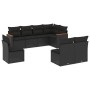 Set de sofás de jardín 8 piezas y cojines ratán sintético negro de , Conjuntos de jardín - Ref: Foro24-3226041, Precio: 494,2...