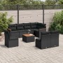 Set de sofás de jardín 8 piezas y cojines ratán sintético negro de , Conjuntos de jardín - Ref: Foro24-3226048, Precio: 535,7...