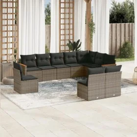 Set de sofás de jardín 10 pzas con cojines ratán sintético gris de , Conjuntos de jardín - Ref: Foro24-3226074, Precio: 569,2...