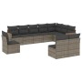 Set de sofás de jardín 10 pzas con cojines ratán sintético gris de , Conjuntos de jardín - Ref: Foro24-3226074, Precio: 559,5...