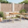 Set comedor de jardín 3 pzas con cojines ratán sintético beige en Conjuntos de jardín | Comprar online en Foru.es