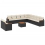 Set de sofás de jardín 12 piezas cojines ratán sintético negro de , Conjuntos de jardín - Ref: Foro24-3226133, Precio: 655,43...