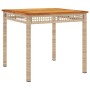 Set comedor de jardín 3 pzas con cojines ratán sintético beige en Conjuntos de jardín | Comprar online en Foru.es