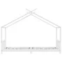 Solid white pine wood children's bed frame 90x200 cm by vidaXL, Cribs and beds for children - Ref: Foro24-283369, Price: 209,...