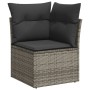 Set de sofás de jardín 7 piezas con cojines ratán PE gris de , Conjuntos de jardín - Ref: Foro24-3226144, Precio: 427,89 €, D...