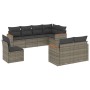 Set de sofás de jardín 8 pzas y cojines ratán sintético gris de , Conjuntos de jardín - Ref: Foro24-3226165, Precio: 476,05 €...