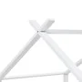 Solid white pine wood children's bed frame 90x200 cm by vidaXL, Cribs and beds for children - Ref: Foro24-283369, Price: 209,...