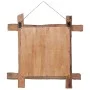 Espejo de troncos de madera maciza reciclada natural 70x70 cm de vidaXL, Espejos - Ref: Foro24-283934, Precio: 113,91 €, Desc...