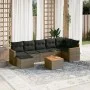 8-piece garden sofa set and gray synthetic rattan cushions by , Garden sets - Ref: Foro24-3226200, Price: 441,05 €, Discount: %