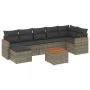 8-piece garden sofa set and gray synthetic rattan cushions by , Garden sets - Ref: Foro24-3226200, Price: 441,05 €, Discount: %